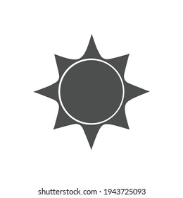 Sun symbol icon vector illustration