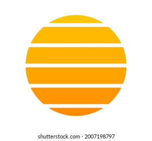Sonnensymbol. Vektorgrafik.