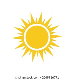Sun symbol icon vector illustration.