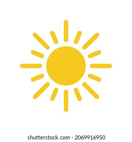 Sun symbol icon vector illustration.
