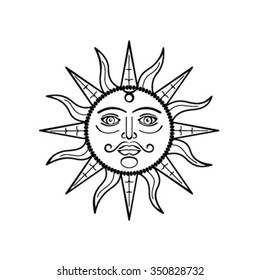 Sun symbol for the logo.