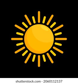 Sun symbol vector design illustration for icons, apps, logos, templates, or websites. Sunbeam logo design