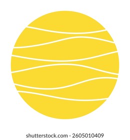 Sun symbol vector icon design. Isolated illustration on white background.