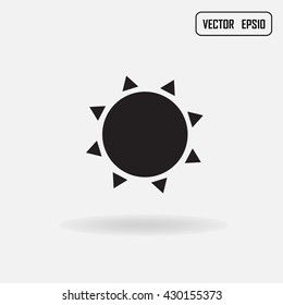 Sun symbol, Vector illustration