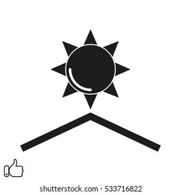sun symbol, vector illustration EPS 10
