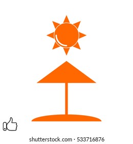 sun symbol, vector illustration EPS 10
