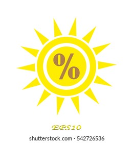 sun, symbol, vector illustration eps10