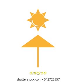 sun, symbol, vector illustration eps10
