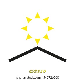 sun, symbol, vector illustration eps10