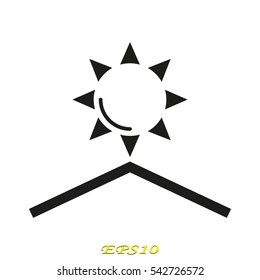 sun, symbol, vector illustration eps10
