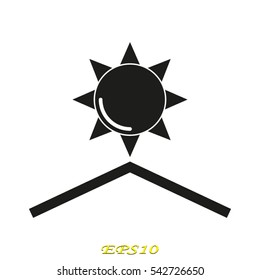 sun, symbol, vector illustration eps10