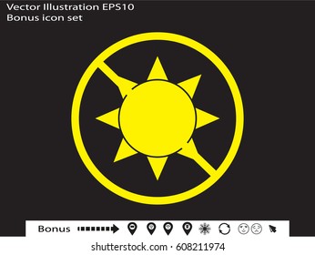 sun, symbol, vector illustration eps10