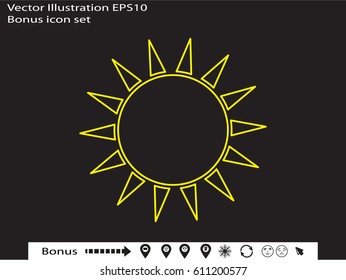 sun, symbol, vector illustration eps10