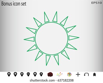 sun, symbol, vector illustration eps10
