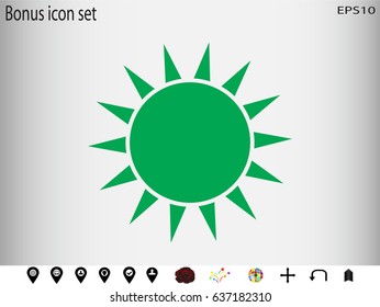 sun, symbol, vector illustration eps10