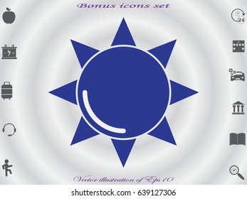 sun, symbol, vector illustration eps10