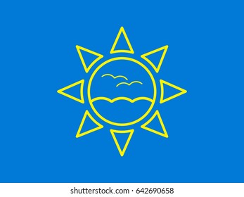 sun, symbol, vector illustration eps10