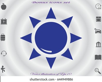 sun, symbol, vector illustration eps10