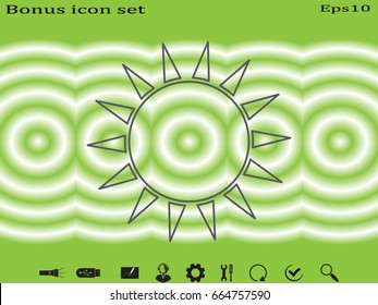 sun, symbol, vector illustration eps10