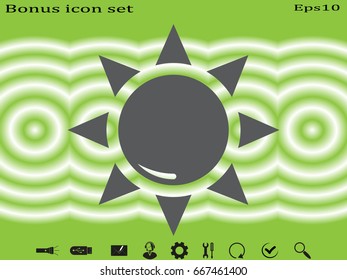 sun, symbol, vector illustration eps10
