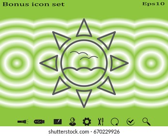 sun, symbol, vector illustration eps10