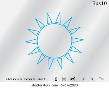 sun, symbol, vector illustration eps10