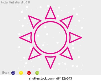 sun, symbol, vector illustration eps10
