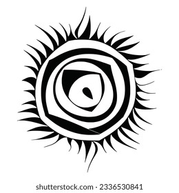 Sun symbols in ethnic style, solar symbol,  solar sign, vector illustration