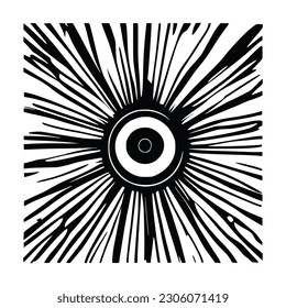Sun symbols in ethnic style, vector illustration