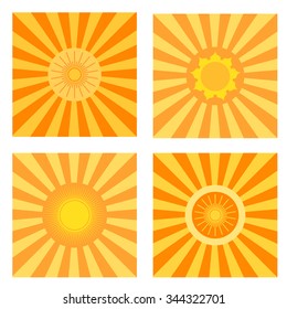 Sun symbols set.