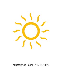 
Sun symbols vector icon 