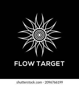 SUN TARGET FLOW LOGO DESIGN
