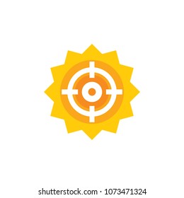 Sun Target Logo Icon Design