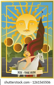 the sun tarot card