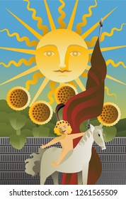 the sun tarot card