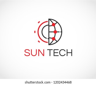 Sun Tech and Solar Energy Logo