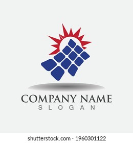 Sun tech solar energy logo design. solar tech, Idea logo design template