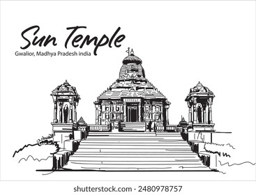 Sun temple of Sun God at Gwalior  Madhya Pradesh India