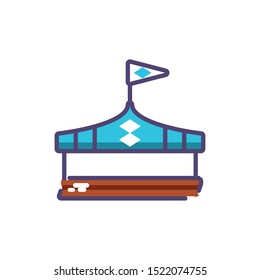 sun tent on white background vector illustration design