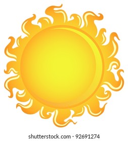 Sun Theme Image 1 Vector Illustration Stock Vector (Royalty Free ...