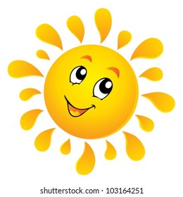 Sun theme image 3 - vector illustration.