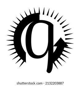 The Sun themed Letter concept design