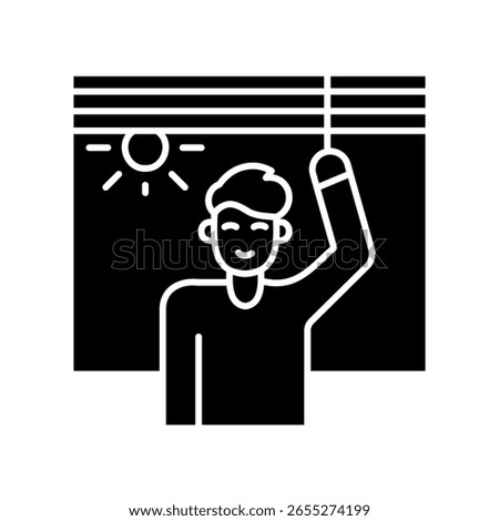 sun therapy black  flat icon for digital and print projects.  Minimal clean icons for apps and websites. Modern simple icons for UI UX and branding