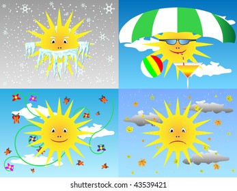 Sun through the seasons