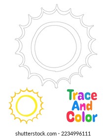 Hoja de cálculo de seguimiento de Sun para niños