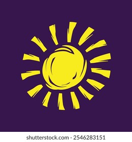 Sun trendy artwork lovely abstract vector illustration colorful applied design.eps