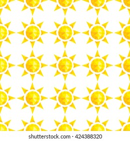 Sun tringle seamless pattern