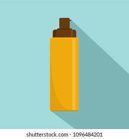 Sun tube icon. Flat illustration of sun tube vector icon for web design