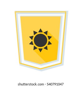 Sun ultraviolet protection Shield illustration
