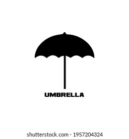Sun umbrella icon, umbrella logo